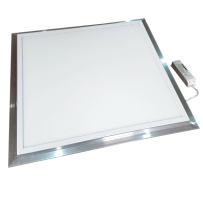 Botola d'ispezione per cartongesso in alluminio con sportello in appoggio con plafoniera a led