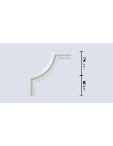 Arco in polistirolo estruso per modanatura V40