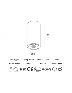 Luce da soffitto in gesso 2659 - eSaem.it