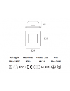 Luce da soffitto in gesso 3119 - eSaem.it