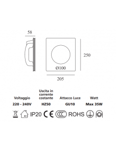 Luce da soffitto in gesso 2616 - eSaem.it