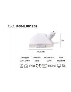 Luce da incasso in gesso 1202 - eSaem.it