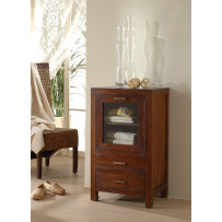 Mobiletto 2 cass. Antina vetro Rosa Splendiani eSaem.it