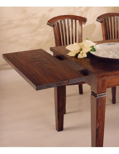 Tavolo con 2 allunghe Rosa Splendiani Etnico Coloniale eSaem.it