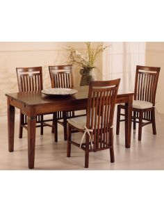 Tavolo con 2 allunghe Rosa Splendiani Etnico Coloniale eSaem.it