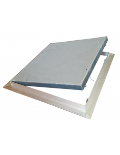 BOTOLA DI ISPEZIONE IN ALLUMINIO CON SPORTELLO REMOVIBILE EI120 PER PARETE - eSaem.it