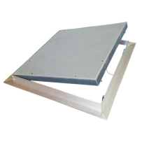 BOTOLA DI ISPEZIONE IN ALLUMINIO CON SPORTELLO REMOVIBILE EI120 PER PARETE - eSaem.it