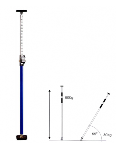 Asta telescopica di supporto fermapannelli - eSaem.it