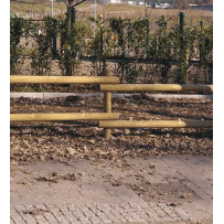 Recinzione con mezzi pali Losa Legnami- eSaem.it