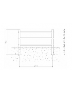 Recinzione tre fori Losa Legnami- eSaem.it