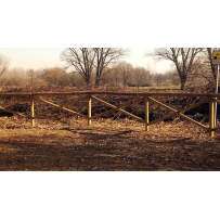 Recinzione croce di S. Andrea palo pieno Losa Legnami eSaem.it