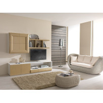 Parete attrezzata "Opera" - Base, Pensile 4 antine, mensola - eSaem.it - Rosa Splendiani