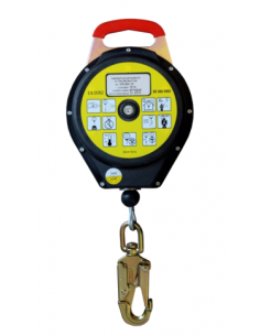 Dispositivo anticaduta retrattile con cavo in acciaio