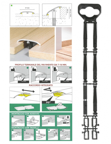 Vendita online profilo 3 in 1 per laminato - ai prezzi più bassi d'Italia! - eSAEM.it