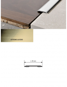 Vendita online profilo coprisoglia Proplate 20 ottone lucido autoadesivo - ai prezzi più bassi d'Italia! - eSAEM.it