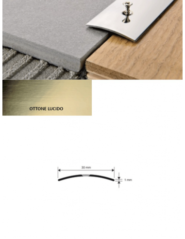 Vendita online profilo coprisoglia Prosol 30 con fori - ai prezzi più bassi d'Italia! - eSAEM.it