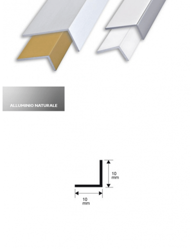 Vendita online profilo paraspigolo in alluminio anodizzato - ai prezzi più bassi d'Italia! - eSAEM.it