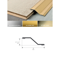 Vendita online profilo terminale Profloor 712 in alluminio e ottone - eSAEM.it