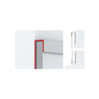 Vendita online profilo per rivestimento murale in PVC, bordino di finitura A100  - ai prezzi più bassi d'Italia ! - eSAEM.it