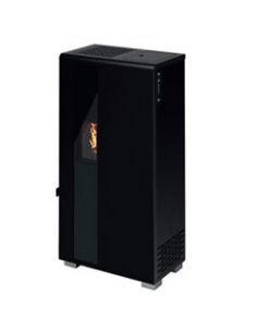Stufa a pellet Linea VZ Icon Glass 5.5 Colore Nero