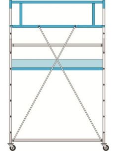 misure immagine INDOOR - Mini ponteggio hobbistico - scale Frigerio - eSAEM.it