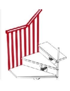 Ringhiera esterna lato ventaglio (TECH - TIMBER)