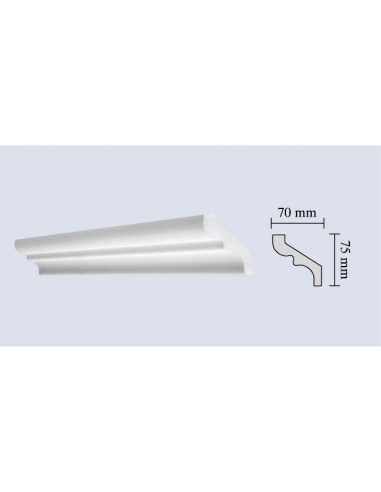 Cornice in polistirolo estruso C80