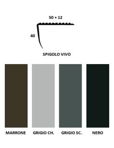 Vendita online profilo paragradino con spigolo vivo in PVC - ai prezzi più bassi d'Italia! - eSAEM.it