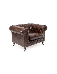 Poltrona Chester in Cuoio - eSAEM.it