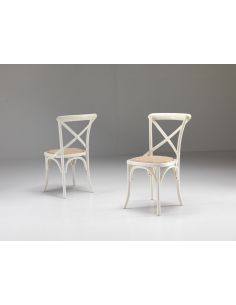 Sedia Cross Bianco Antico - eSAEM.it
