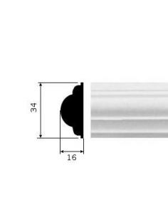 CORNICE GESSO BIANCA (CF.15 MT) C 03412