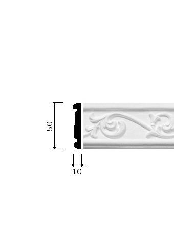 CORNICE GESSO BIANCA (CF.9 MT) C 05032