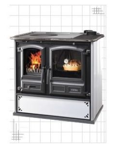 CUCINA A LEGNA REGINA 631 STEEL DAL ZOTTO