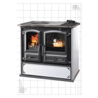 CUCINA A LEGNA REGINA 631 STEEL DAL ZOTTO