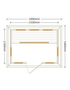 LUDOVICA (sauna infrarossi da esterno per 3 persone)