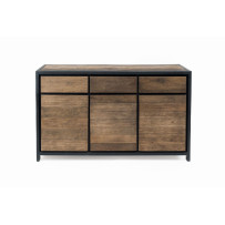 Buffet 3 ante 3 cassetti con cornice in legno scuro - eSAEM.it