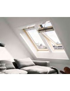 VELUX GGL INTEGRA SOLARE - Finestra a bilico solare in legno naturale - eSAEM.it