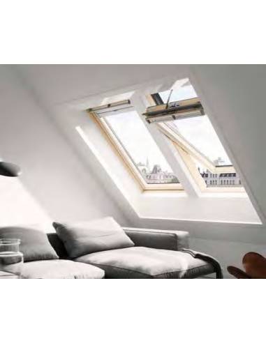 VELUX GGL INTEGRA SOLARE - Finestra a bilico solare in legno naturale - eSAEM.it