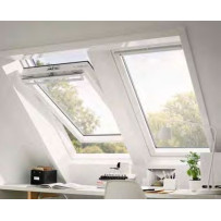 VELUX GGU - Finestra a bilico manuale in legno e poliuretano bianco - eSAEM.it