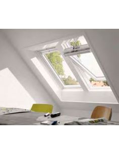 VELUX GGU INTEGRA SOLARE - Finestra a bilico solare in legno e poliuretano bianca - eSAEM.it