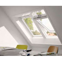 VELUX GGU INTEGRA SOLARE - Finestra a bilico solare in legno e poliuretano bianca - eSAEM.it