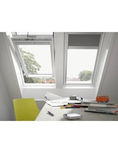 VELUX GGL INTEGRA ELETTRICA - Finestra a bilico elettrica in legno bianca - eSAEM.it