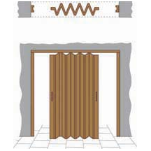 Porta a soffietto in PVC - PASTELLO Cieca