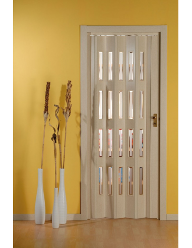 Porta a soffietto in PVC - Pastello e vetri Niagara - eSAEM.it