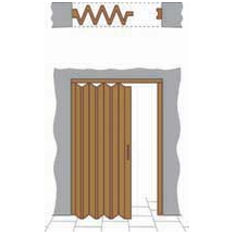 Porta a soffietto in PVC - Pastello e verti Molati - eSAEM.it