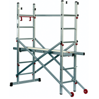 Ponteggio - trabattello hobbistico in alluminio JOKER - scale Frigerio - eSAEM.it