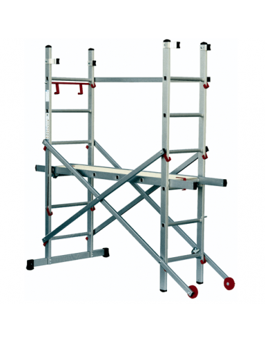 Ponteggio - trabattello hobbistico in alluminio JOKER - scale Frigerio - eSAEM.it